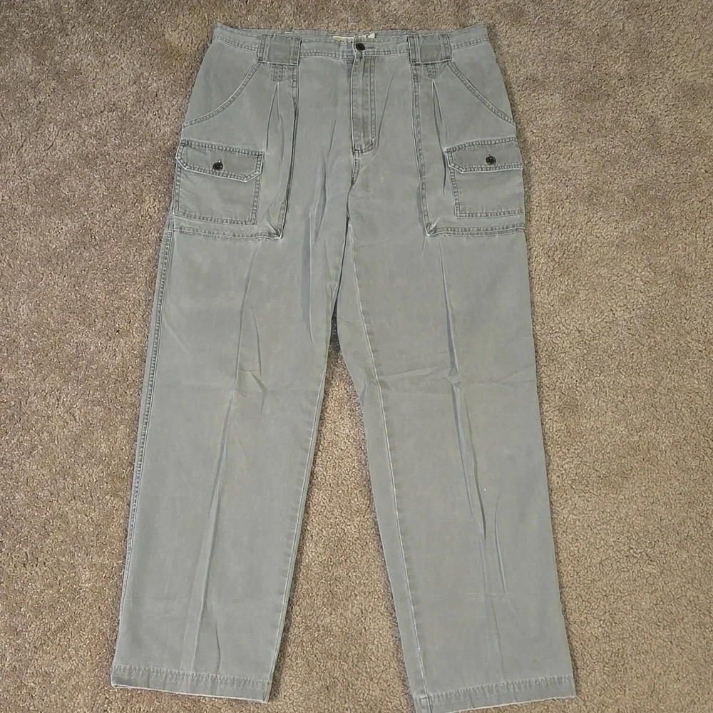 Eddie Bauer Multiple Pocket Outdoor Grey Cargo Pants Size 38